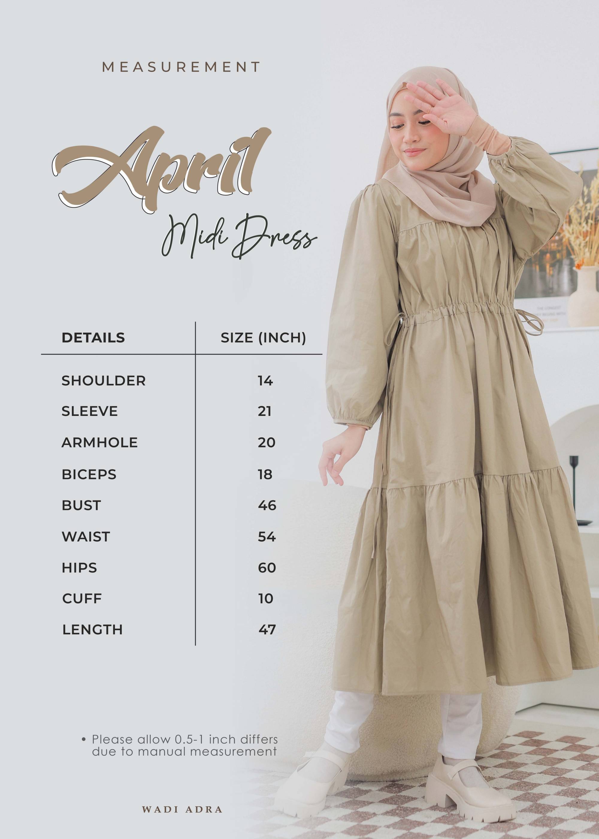 April Midi Dress Ivory